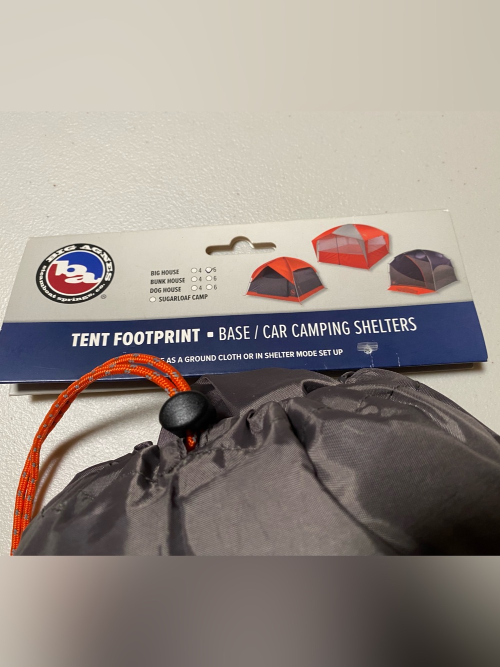 NWT Big Agnes Big House 6 Footprint